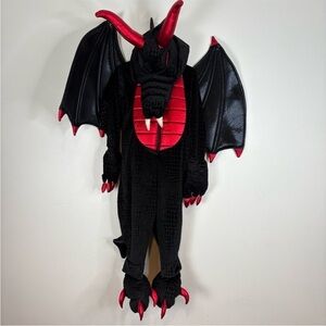 Dream Play Imagine Black and Red Dragon Costume Toddler 3T Halloween